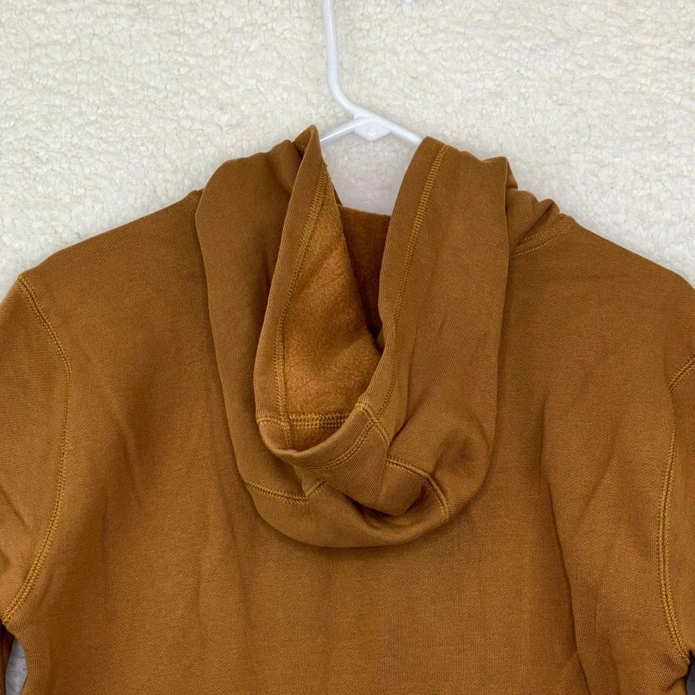 Carhartt Boys Brown Logo Graphic Hooded Sweatshirt Fleece Hoodie‎ Size L 14-16
